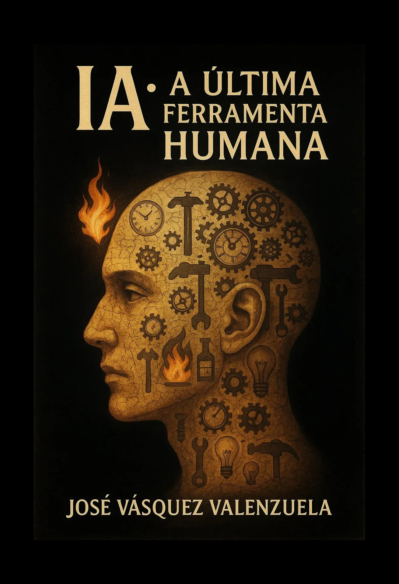 Capa do livro IA: A Última Ferramenta Humana por José Vásquez Valenzuela